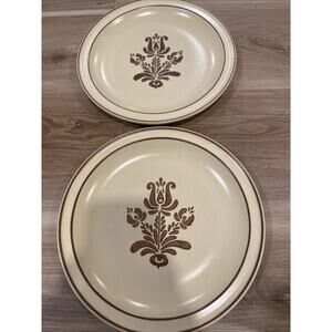 Pfaltzgraff Village Set Of 2 Dinner Plates 10" Vintage